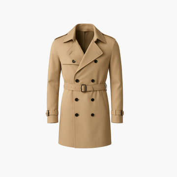 Trench-coat classique en coton Old money