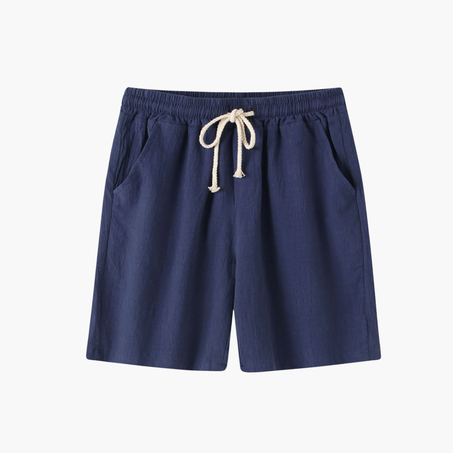 Short décontracté à cordon en coton Old money