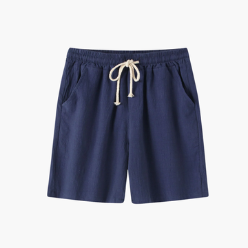 Short décontracté à cordon en coton Old money