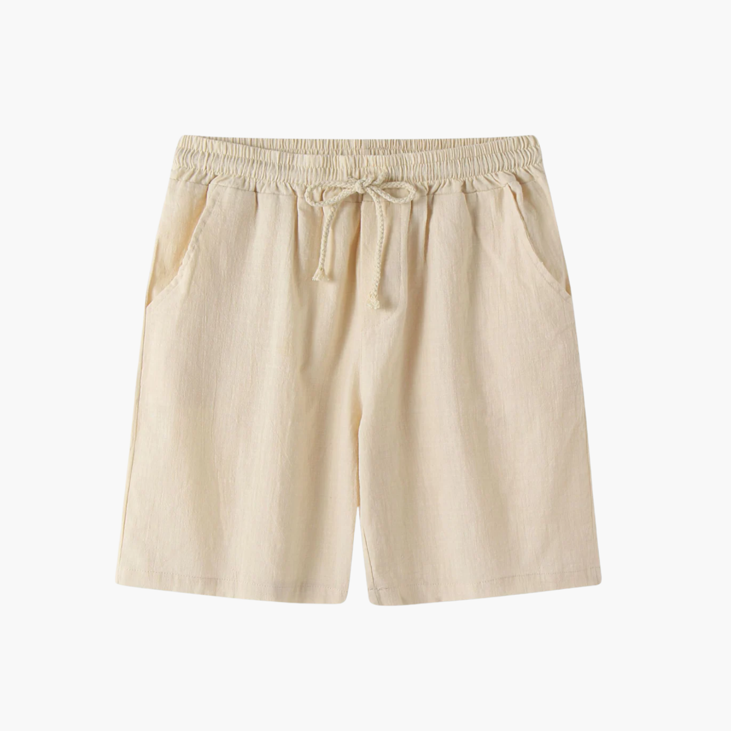 Short décontracté à cordon en coton Old money