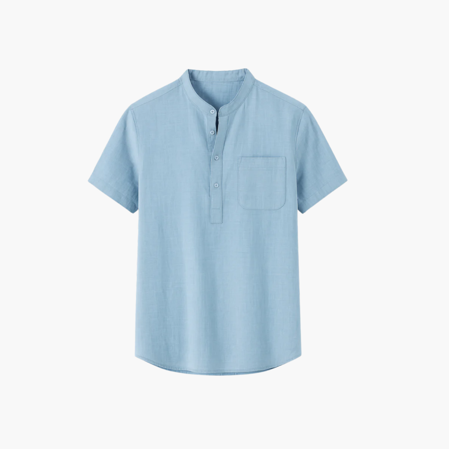 Chemise col officier en laine Old money