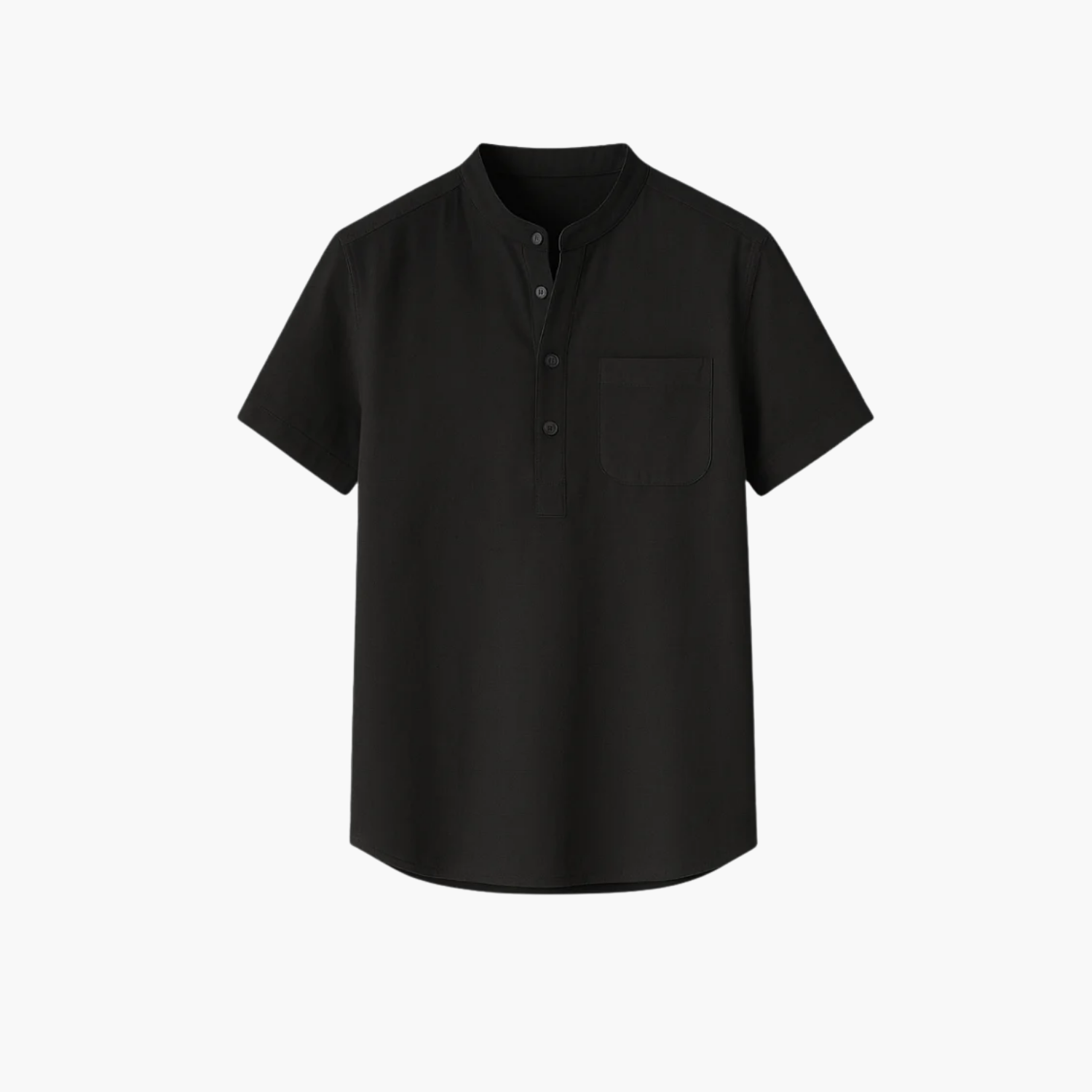 Chemise col officier en laine Old money