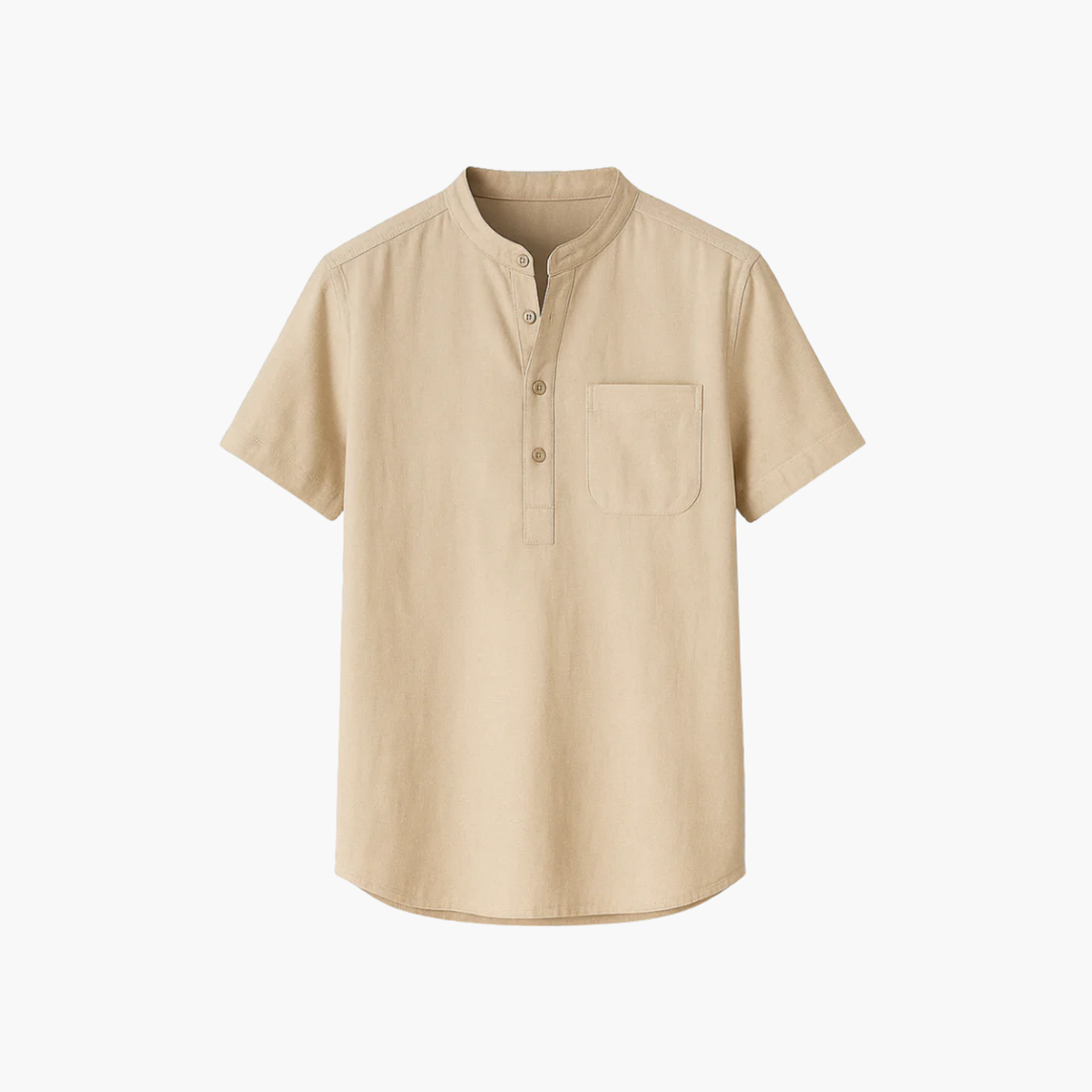 Chemise col officier en laine Old money