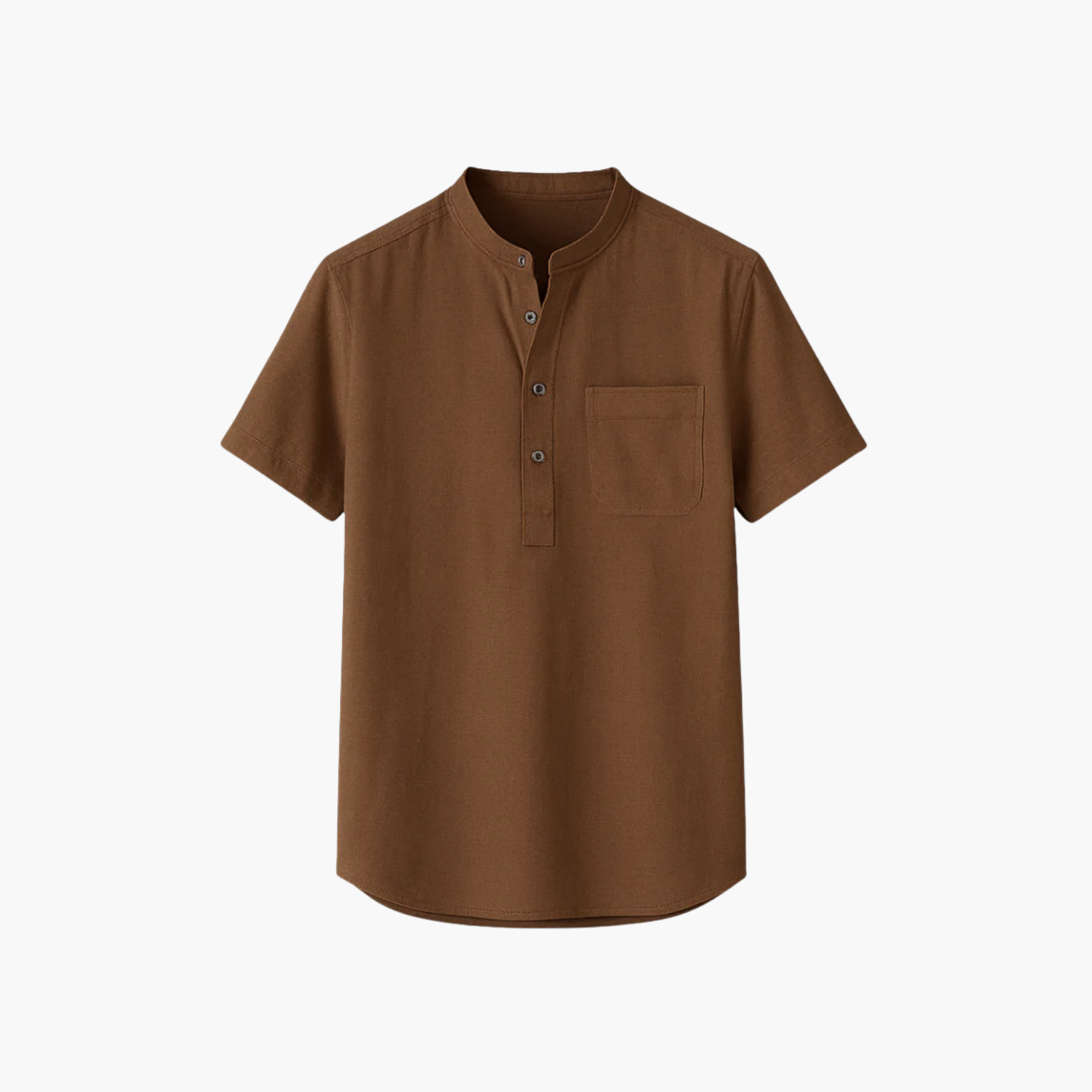 Chemise col officier en laine Old money