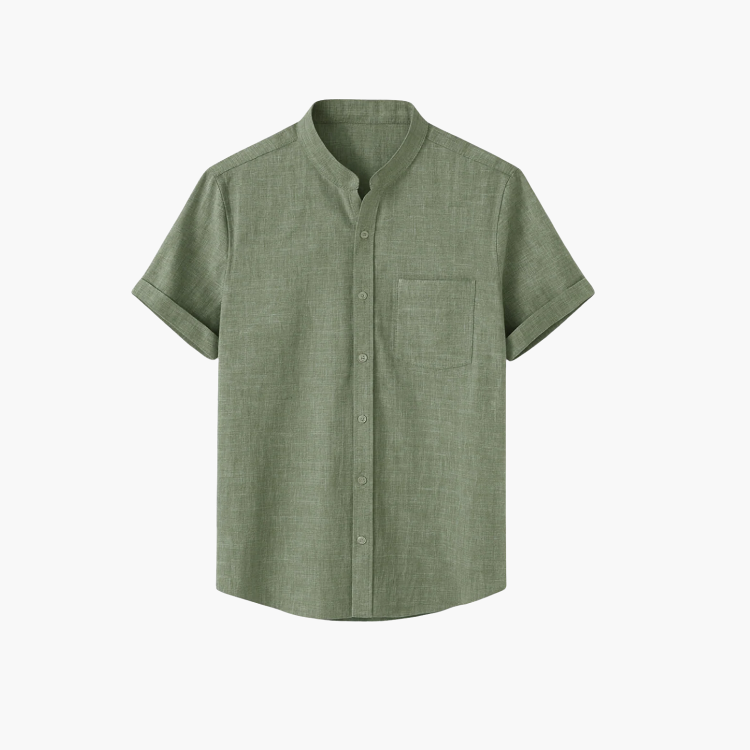 Chemise manche courte en cachemire et laine mérinos Old money