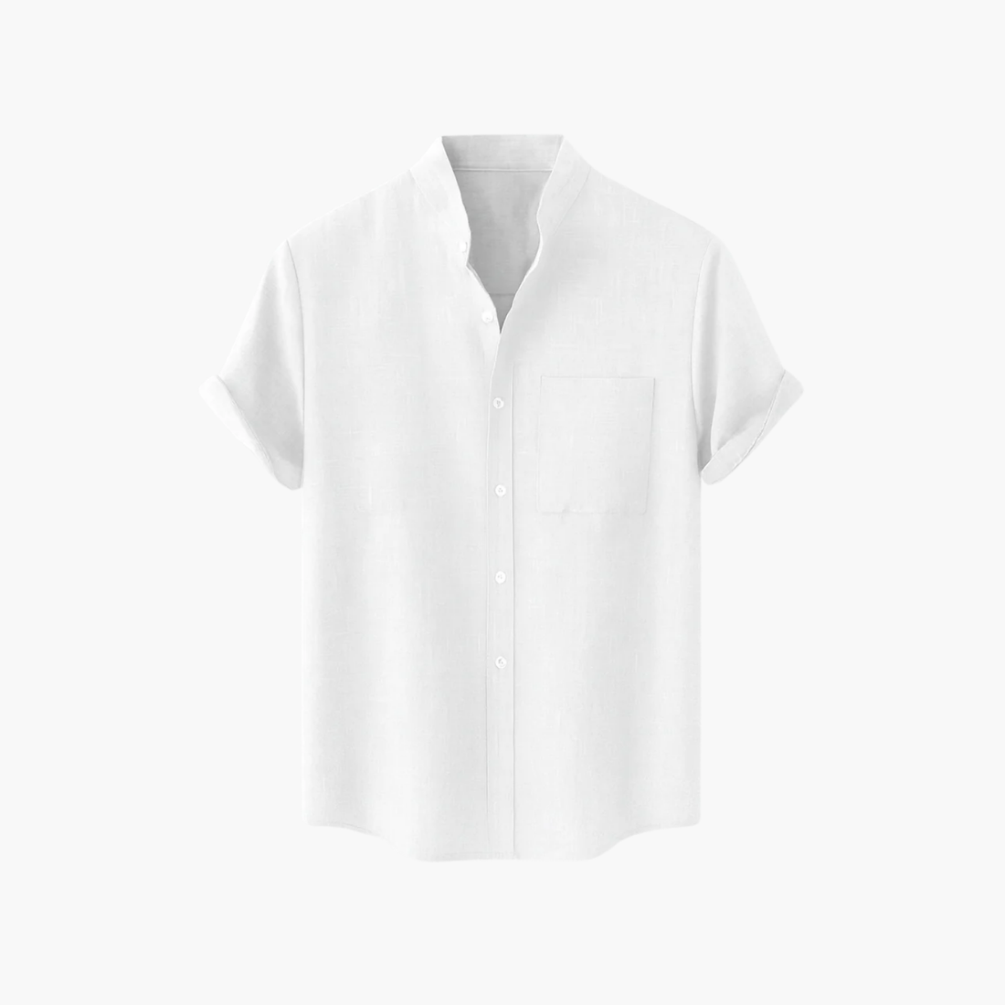 Chemise manche courte en cachemire et laine mérinos Old money