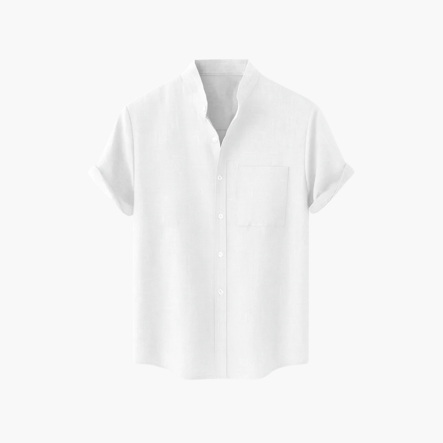 Chemise manche courte en cachemire et laine mérinos Old money