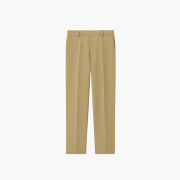 Pantalon habillé en laine peignée Old money