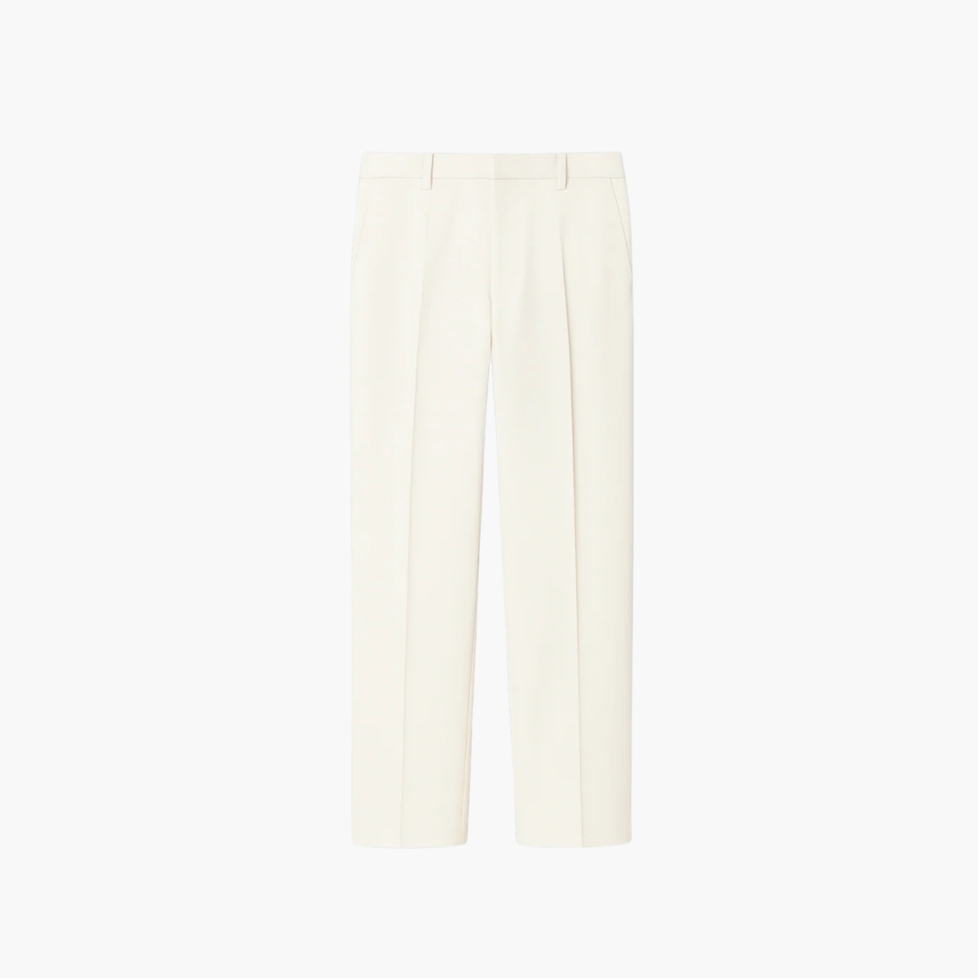 Pantalon habillé en laine peignée Old money