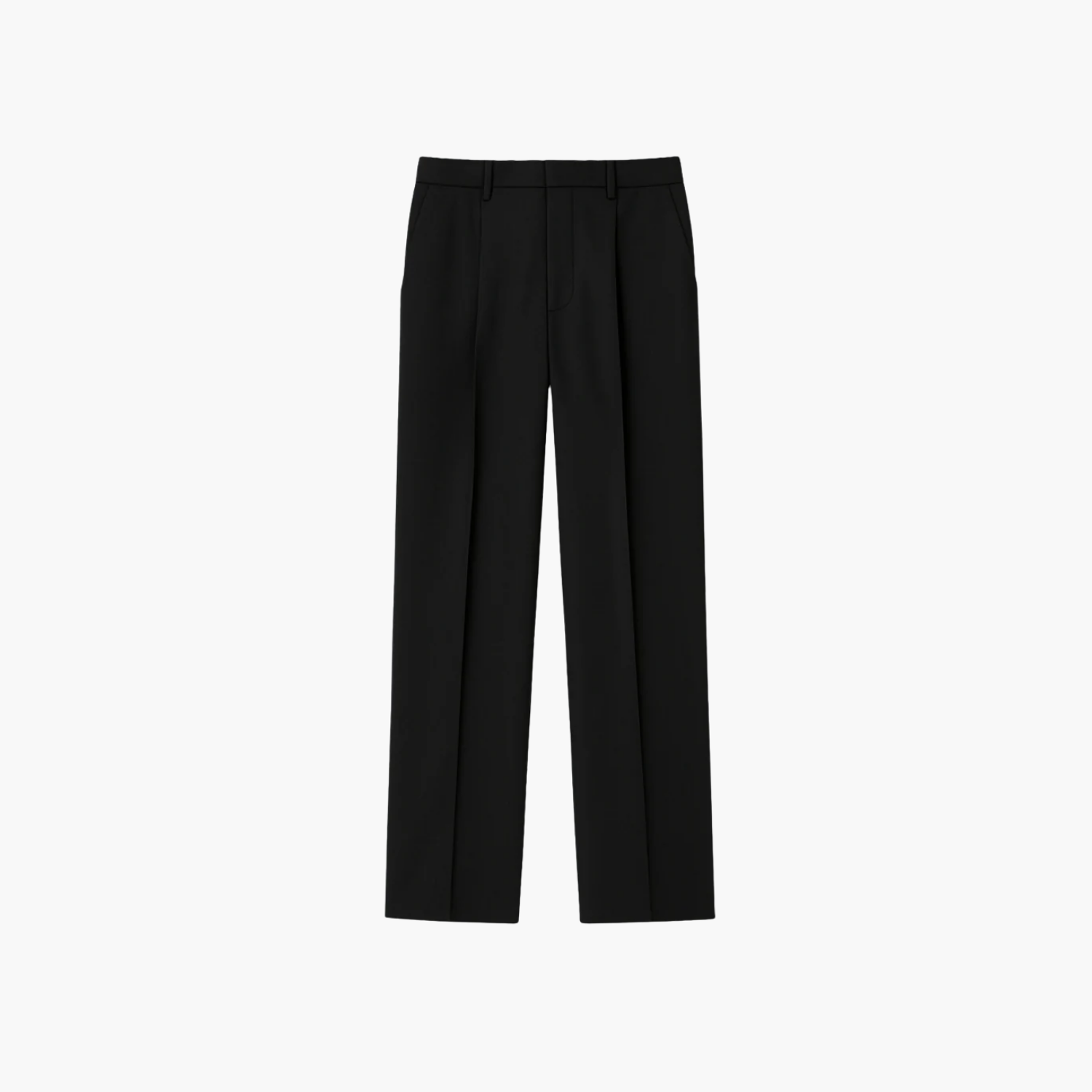 Pantalon habillé en laine peignée Old money