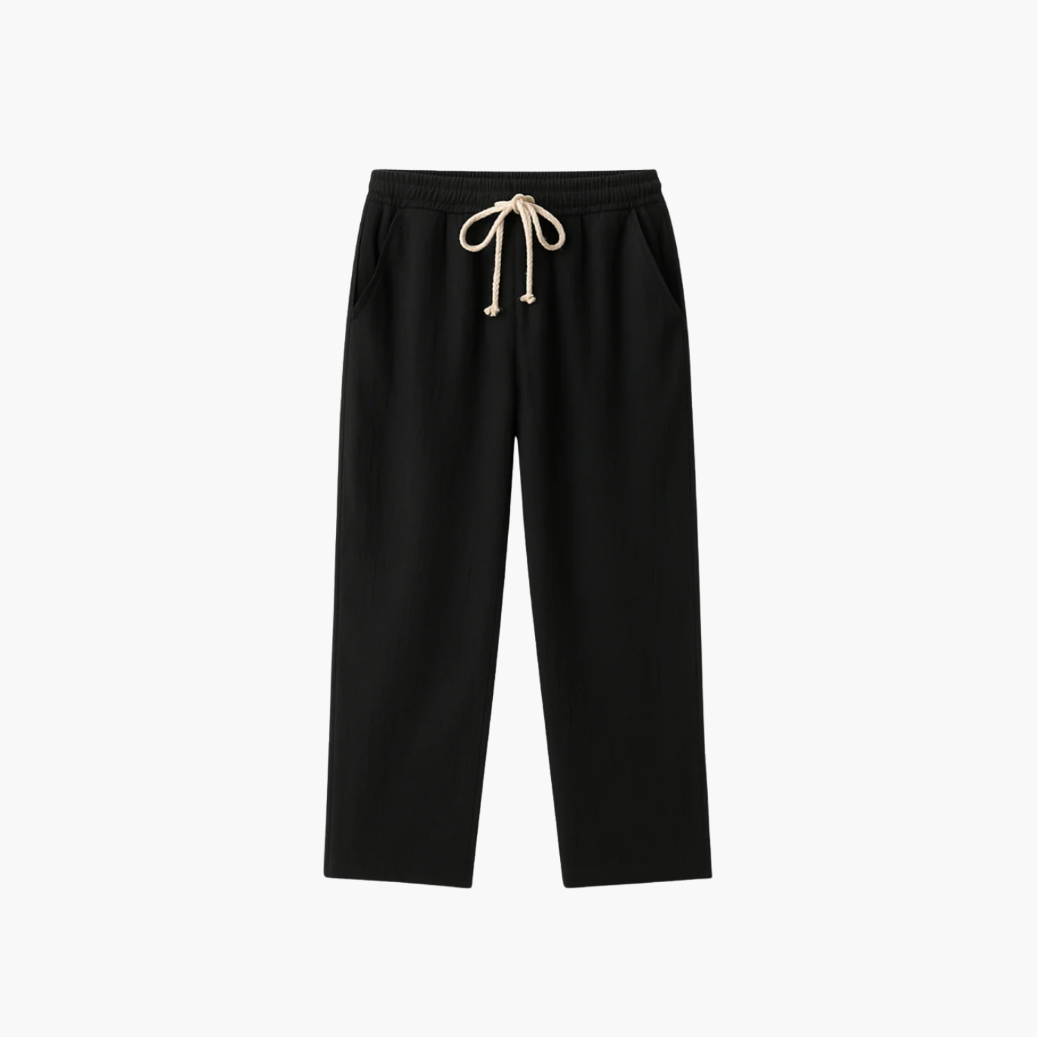 Pantalon ample en lin Old money