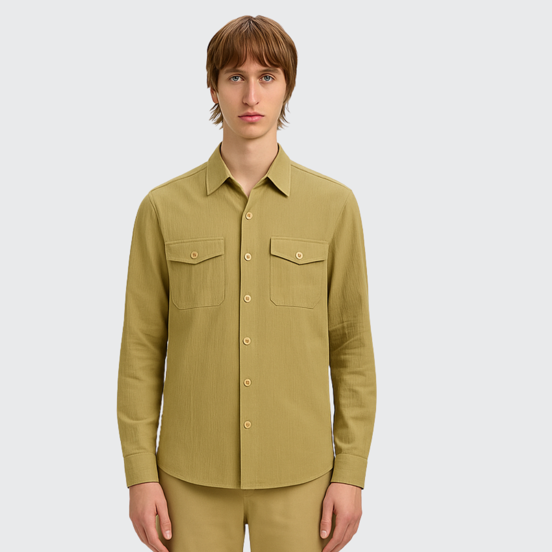 Chemise saharienne en coton Old money