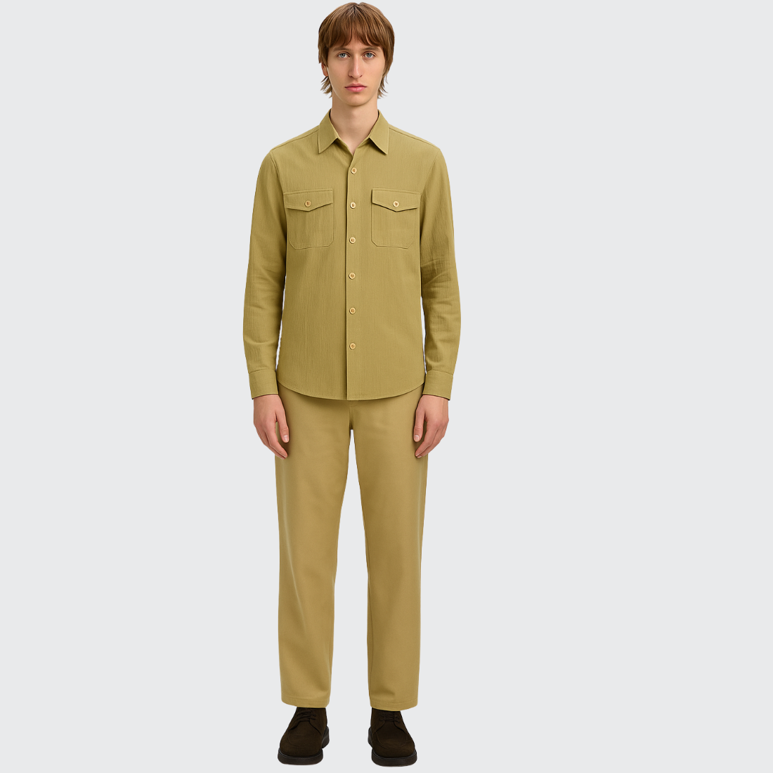 Chemise saharienne en coton Old money