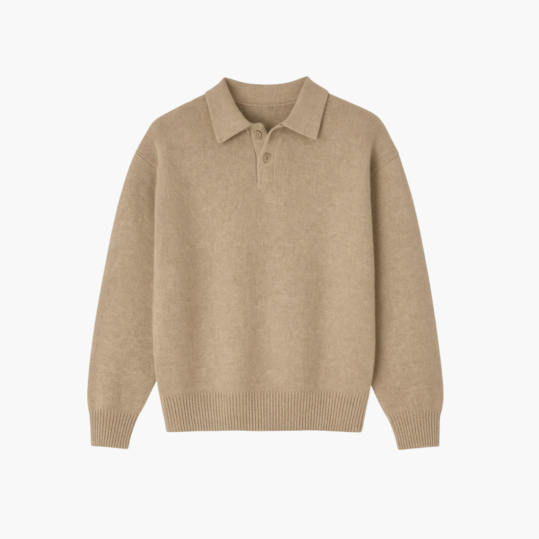 Pull Polo en laine Mérinos Old money