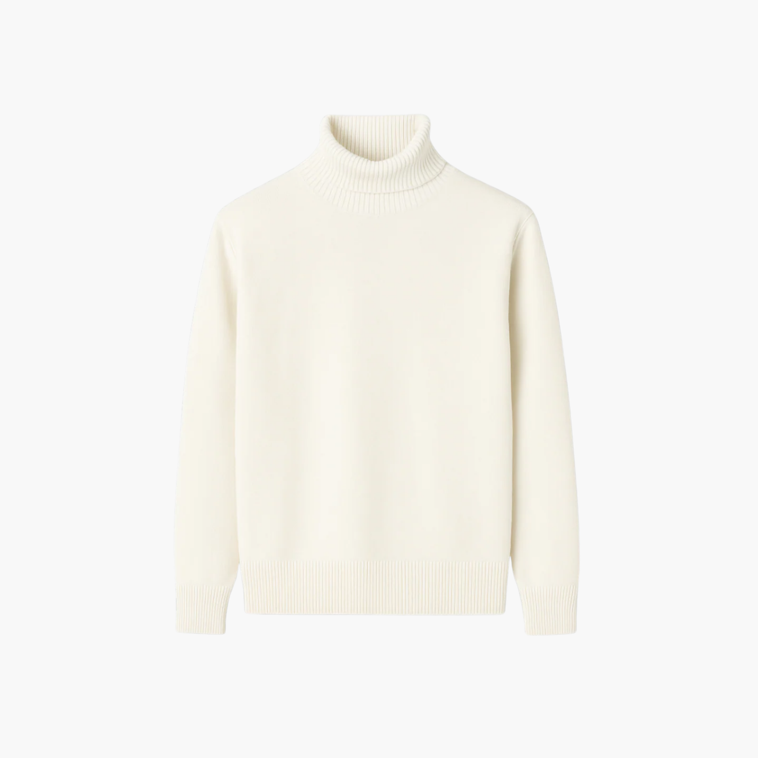Pull col roulé en maille fine en cachemire Old money