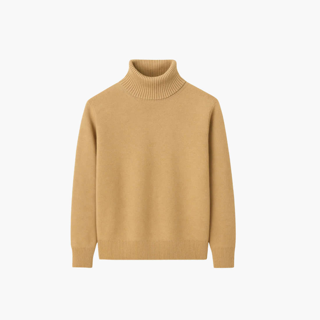 Pull col roulé en maille fine en cachemire Old money