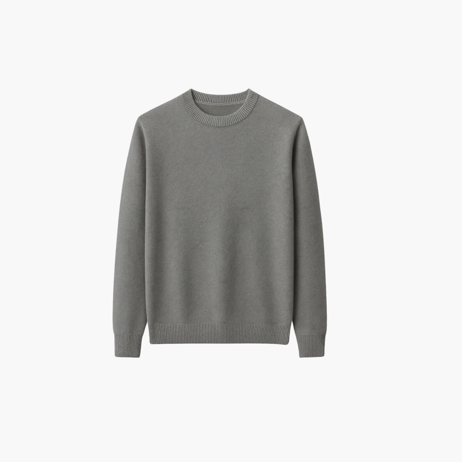 Pull col rond en maille fine cachemire Old money