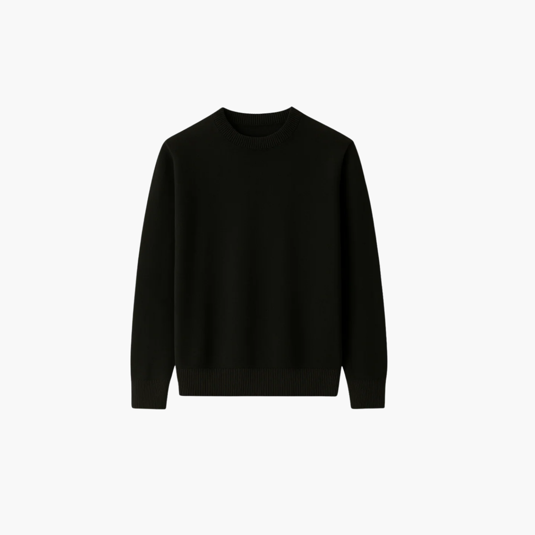 Pull col rond en maille fine cachemire Old money