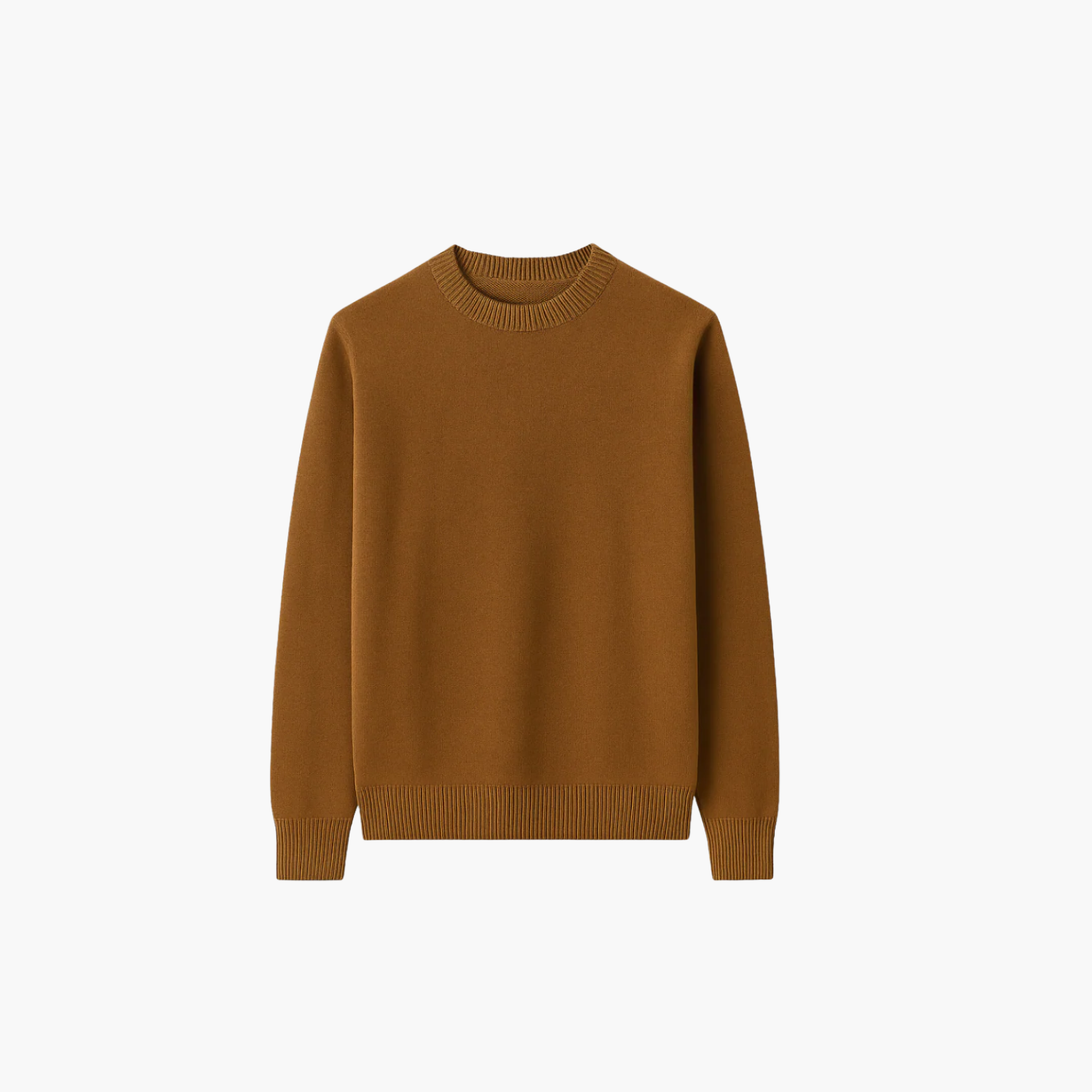 Pull col rond en maille fine cachemire Old money