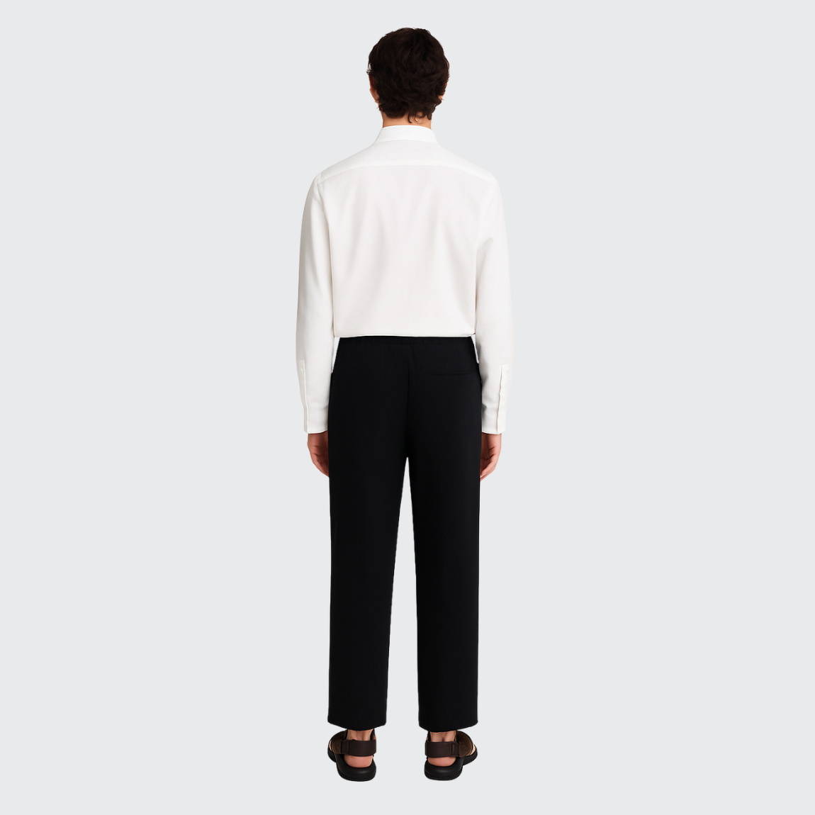Pantalon ample en lin Old money