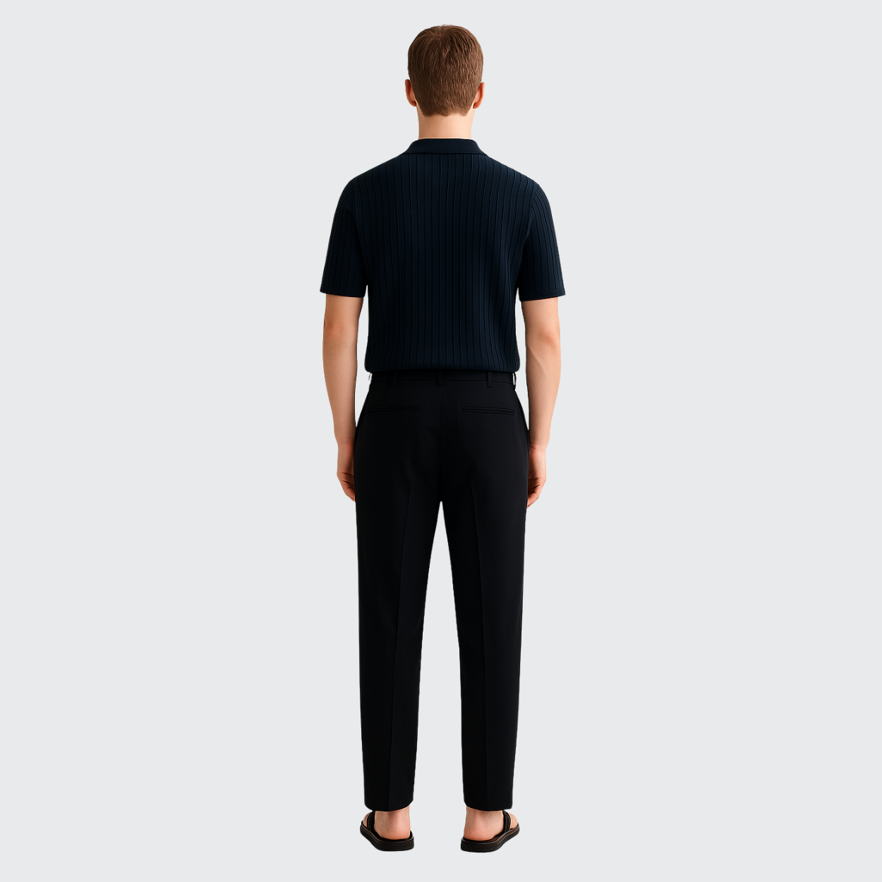 Pantalon habillé noir à pinces