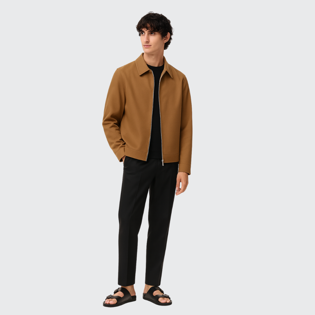 Veste Harrington en Gabardine de coton Old money