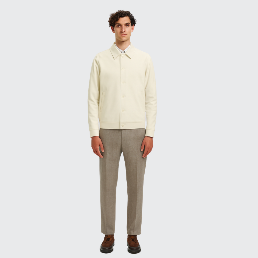 Veste casual en Gabardine de coton Old money