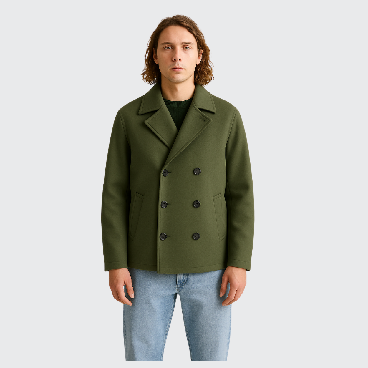 Veste croisée en laine Old money