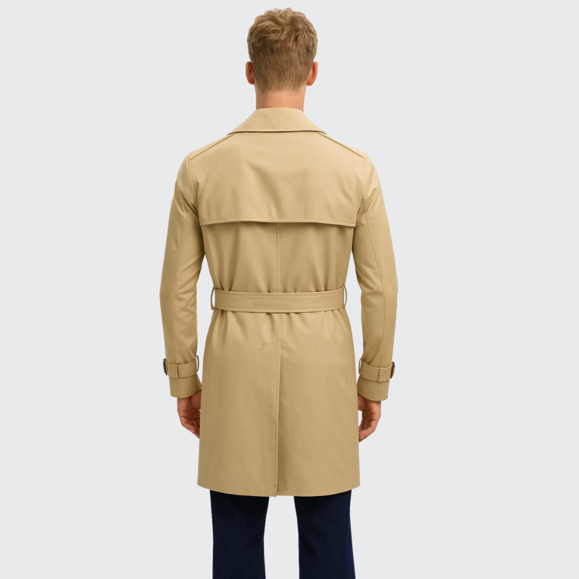 Trench-coat classique en coton Old money