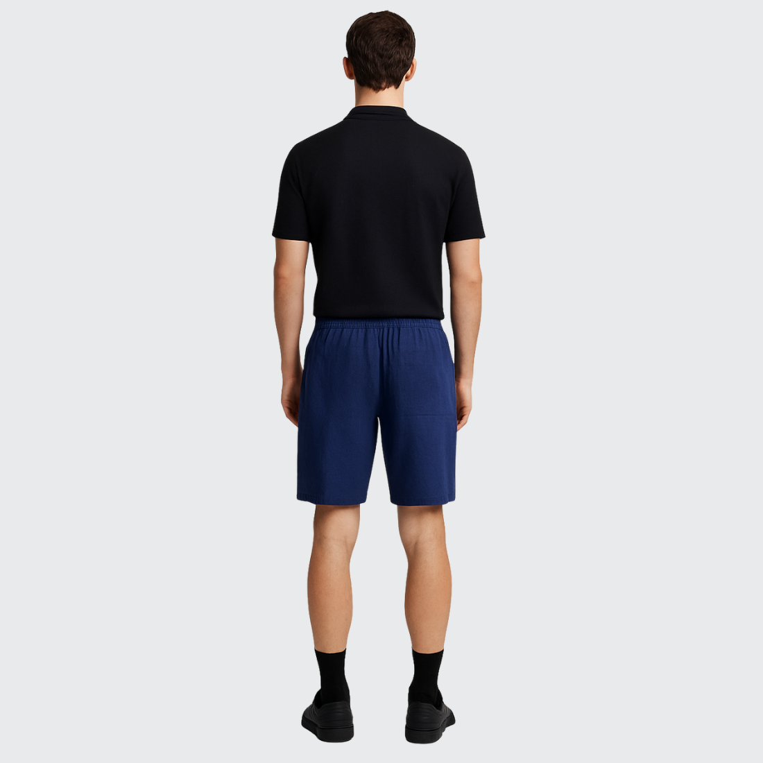 Short décontracté à cordon en coton Old money