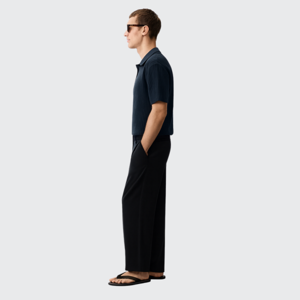 Pantalon habillé noir à pinces